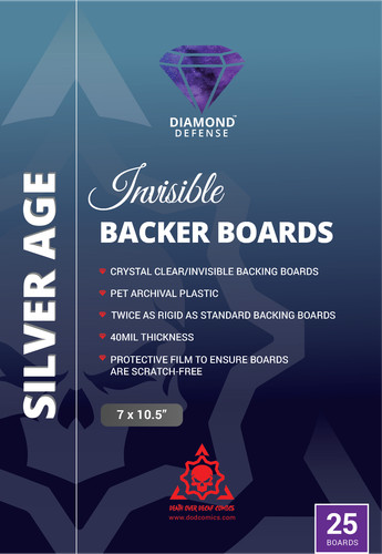 Crystal clear comic backer - clear,