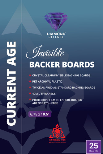 Crystal clear comic backer - clear,